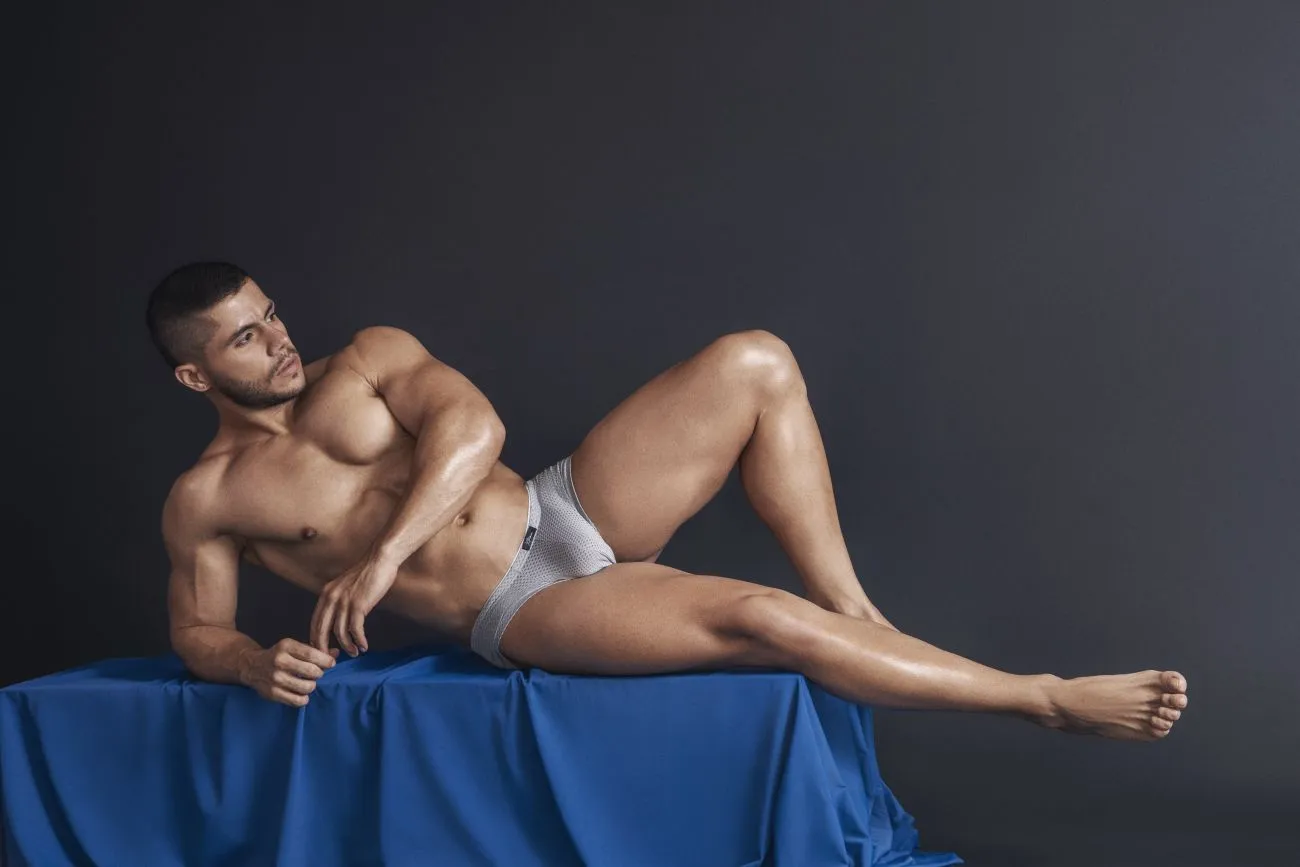 Clothing_Xtremen_Unterwäsche Xtremen 91157 Capriati Slip Farbe Silber