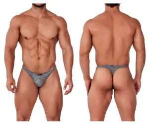 Clothing_Xtremen_Underwear Xtremen 91168 Durazno Thongs Color Gray