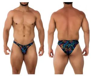 Clothing_Xtremen_Unterwäsche Xtremen 91172 Bedruckter Bikini Farbe Blätter
