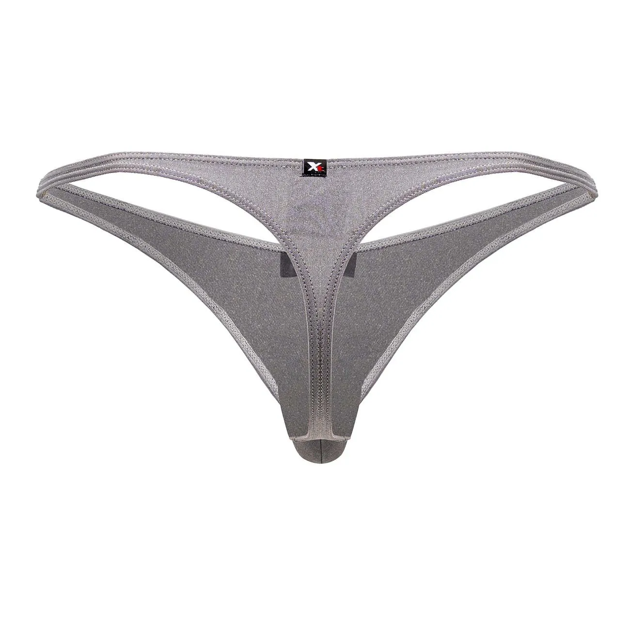 Clothing_Xtremen_Unterwäsche Xtremen 91178 Mikrofaser-Tangas Farbe Silber