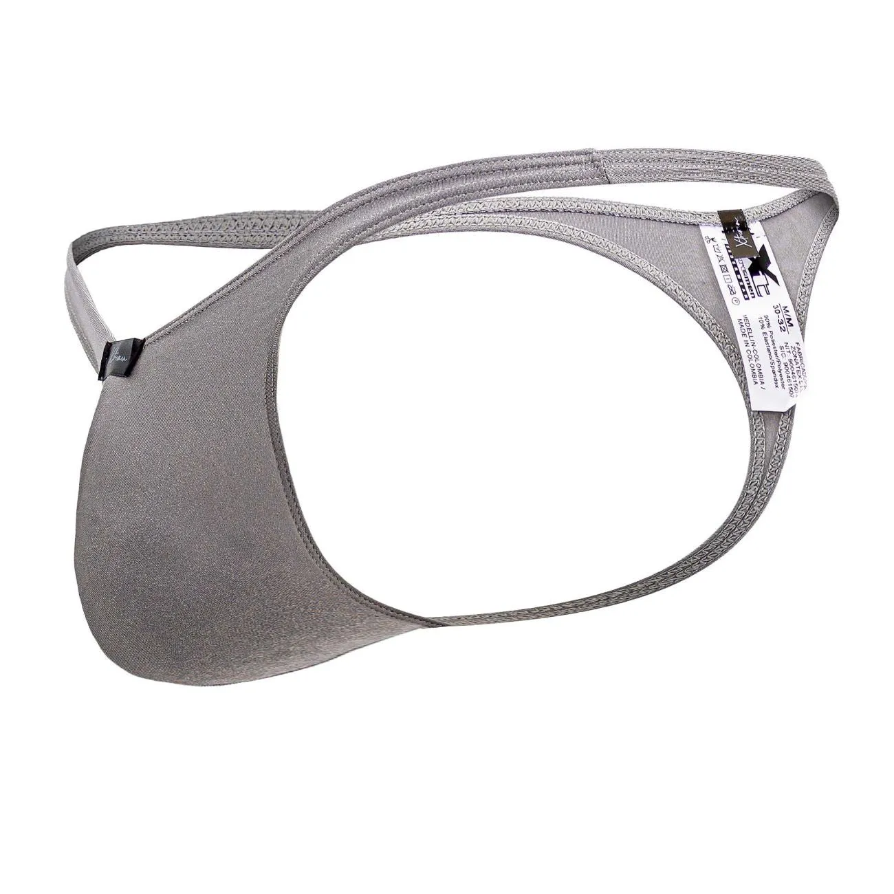 Clothing_Xtremen_Unterwäsche Xtremen 91178 Mikrofaser-Tangas Farbe Silber
