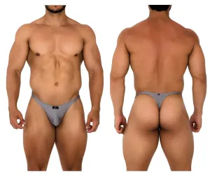 Clothing_Xtremen_Underwear Xtremen 91178 Microfiber Thongs Color Silver