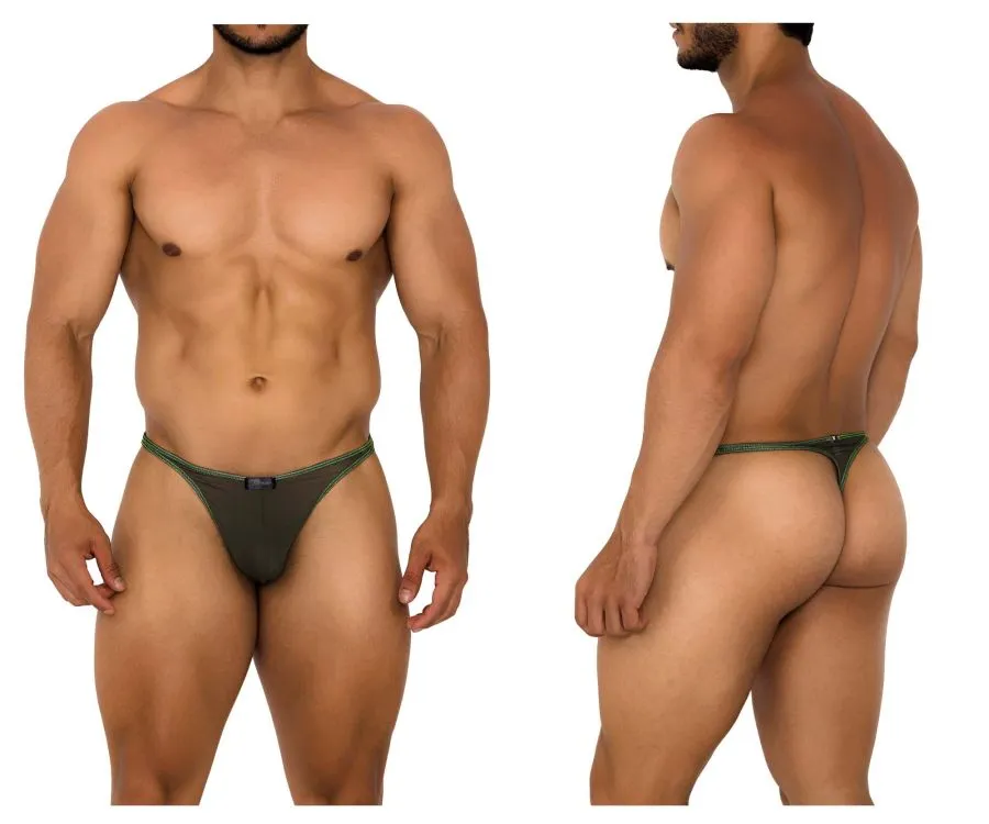 Clothing_Xtremen_Unterwäsche Xtremen 91189 Tüll Mesh Tangas Farbe Grün
