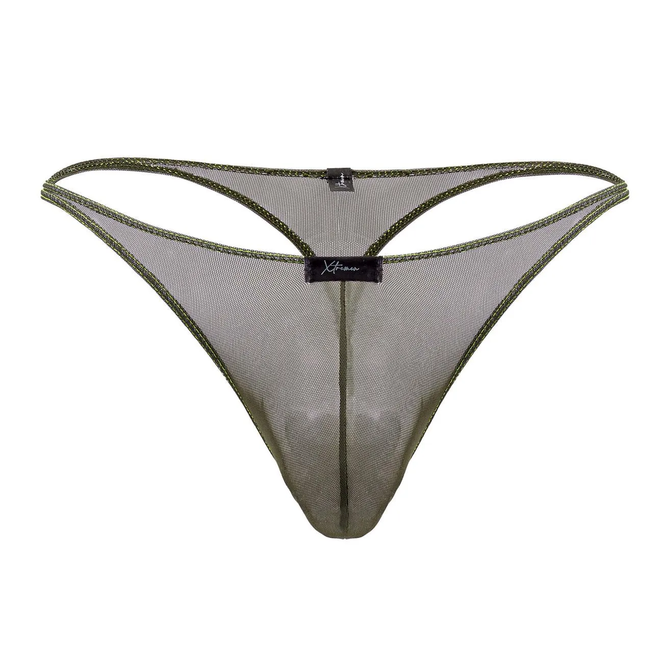 Clothing_Xtremen_Unterwäsche Xtremen 91189 Tüll Mesh Tangas Farbe Grün