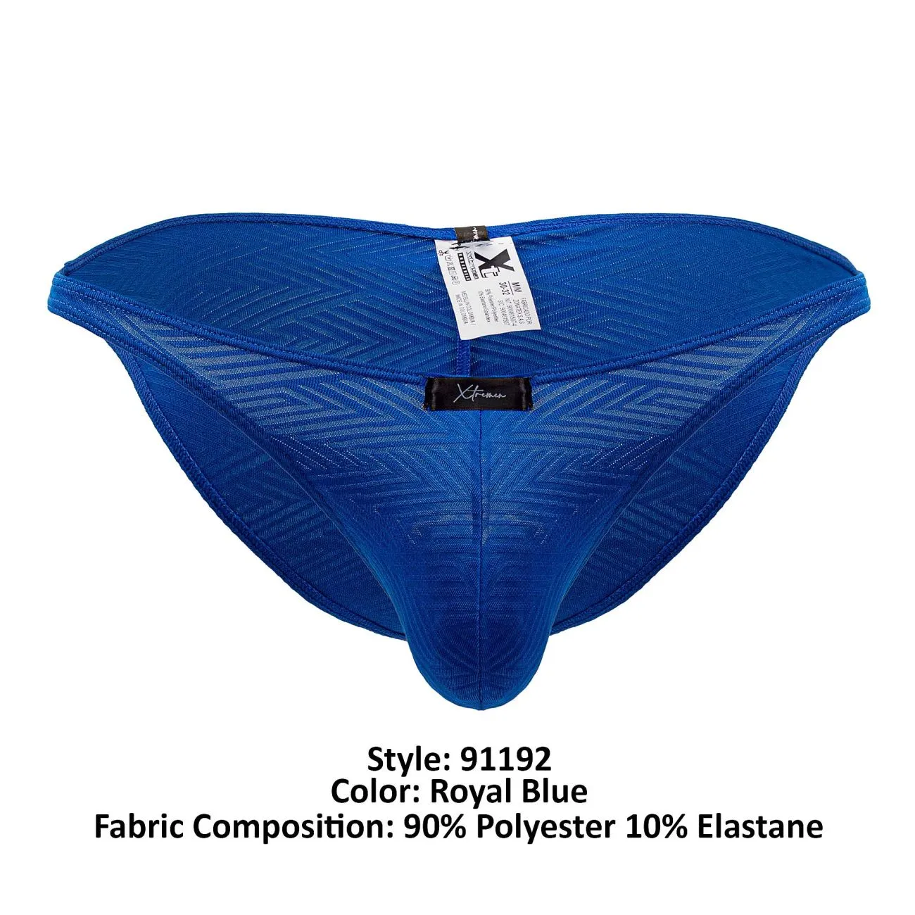 Kleidung_Xtremen_Unterwäsche Xtremen 91192 Jacquard-Bikini Farbe Königsblau