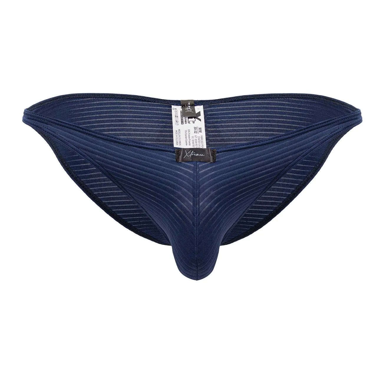 Clothing_Xtremen_Unterwäsche Xtremen 91197 Jacquard-Bikini Farbe Dunkelblau
