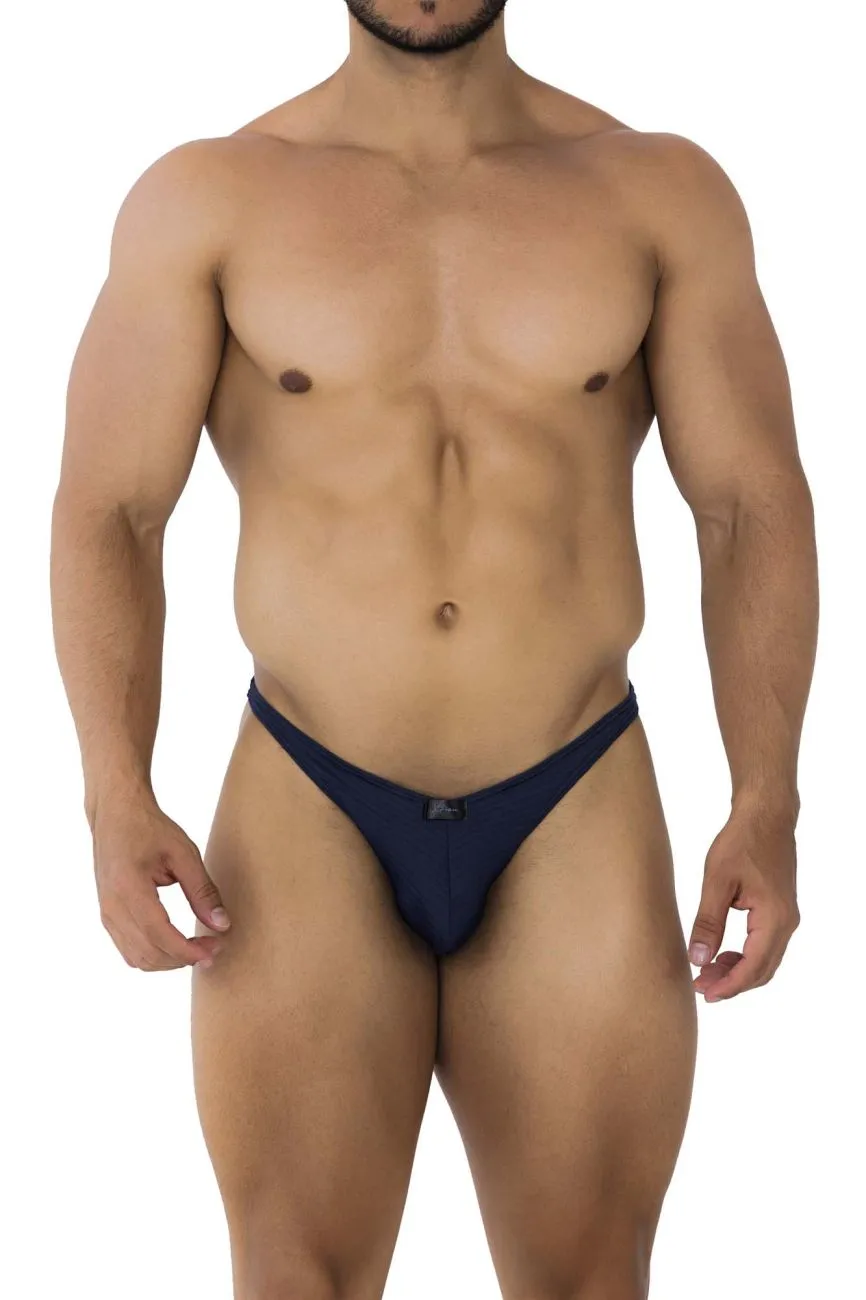 Clothing_Xtremen_Unterwäsche Xtremen 91197 Jacquard-Bikini Farbe Dunkelblau