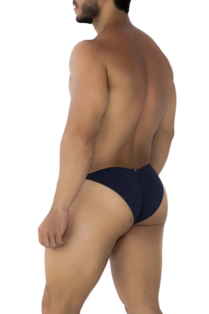 Clothing_Xtremen_Unterwäsche Xtremen 91197 Jacquard-Bikini Farbe Dunkelblau