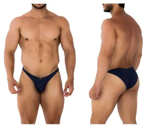 Clothing_Xtremen_Unterwäsche Xtremen 91197 Jacquard-Bikini Farbe Dunkelblau