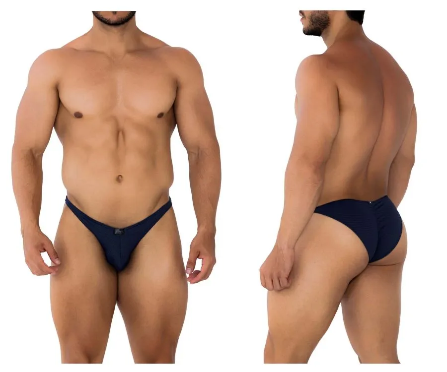 Clothing_Xtremen_Unterwäsche Xtremen 91197 Jacquard-Bikini Farbe Dunkelblau