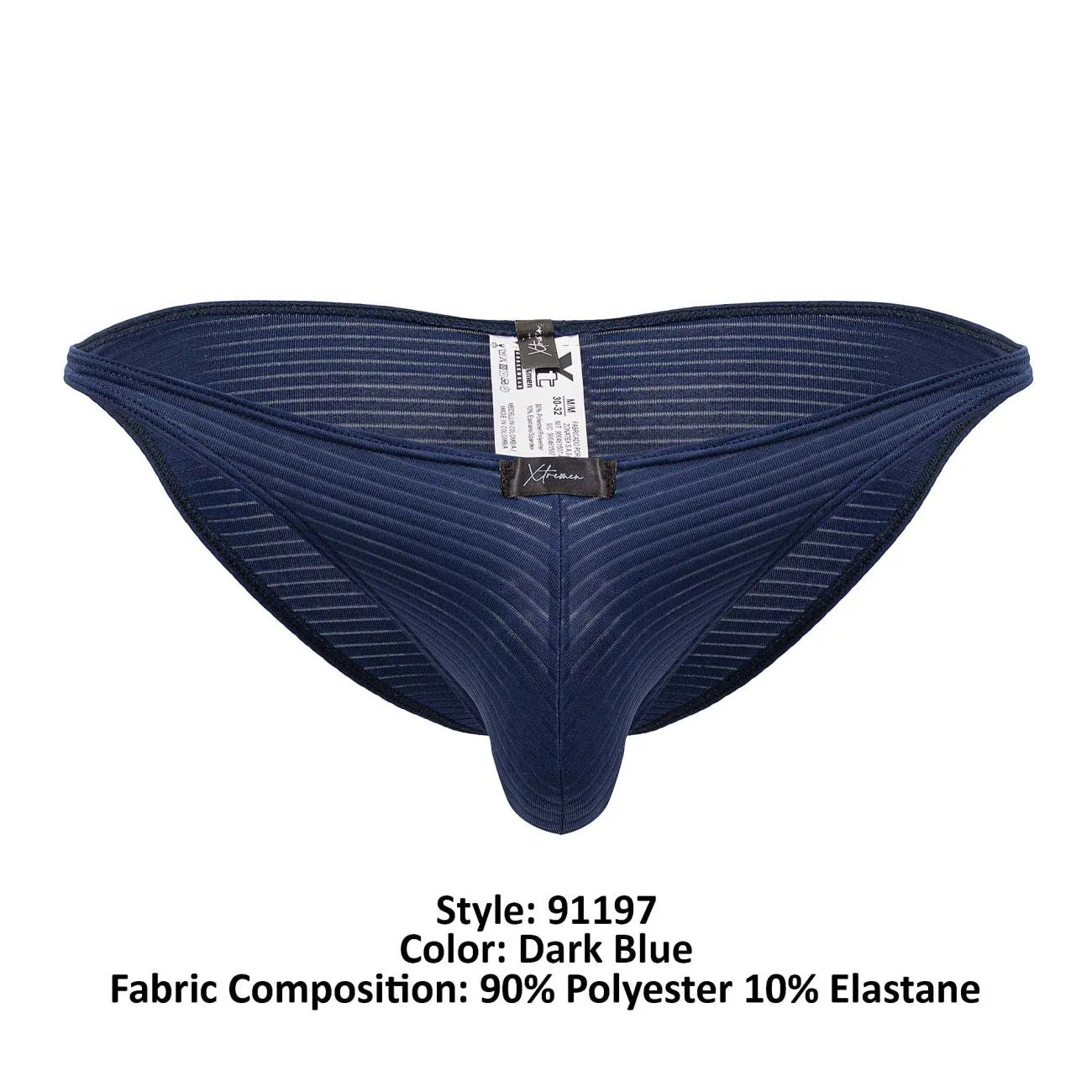 Clothing_Xtremen_Unterwäsche Xtremen 91197 Jacquard-Bikini Farbe Dunkelblau
