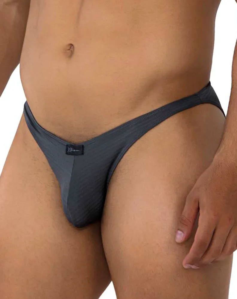 Clothing_Xtremen_Unterwäsche Xtremen 91197 Jacquard-Bikini Grau