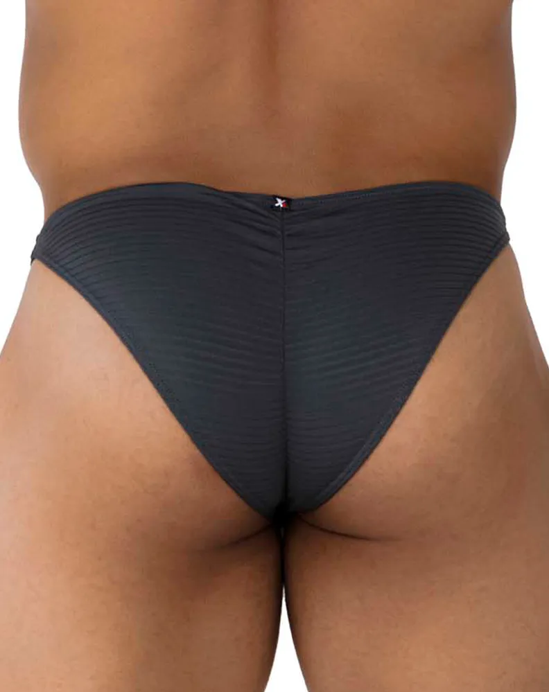 Clothing_Xtremen_Unterwäsche Xtremen 91197 Jacquard-Bikini Grau