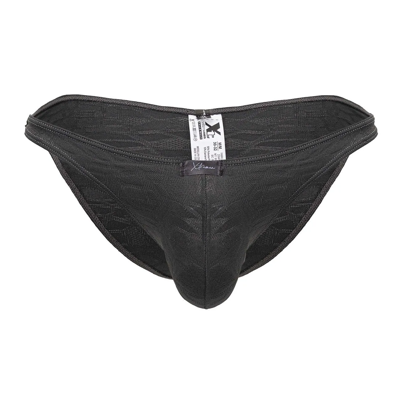Clothing_Xtremen_Unterwäsche Xtremen 91201 Jacquard-Bikini Farbe Grau