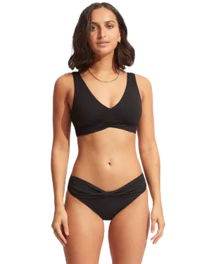 Collective Twist Band Hipster Bikini-Unterteil in Schwarz