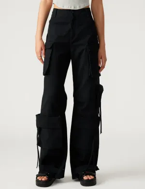 Duo Utility Cargo Hose, Schwarz Kleidung_steve-madden