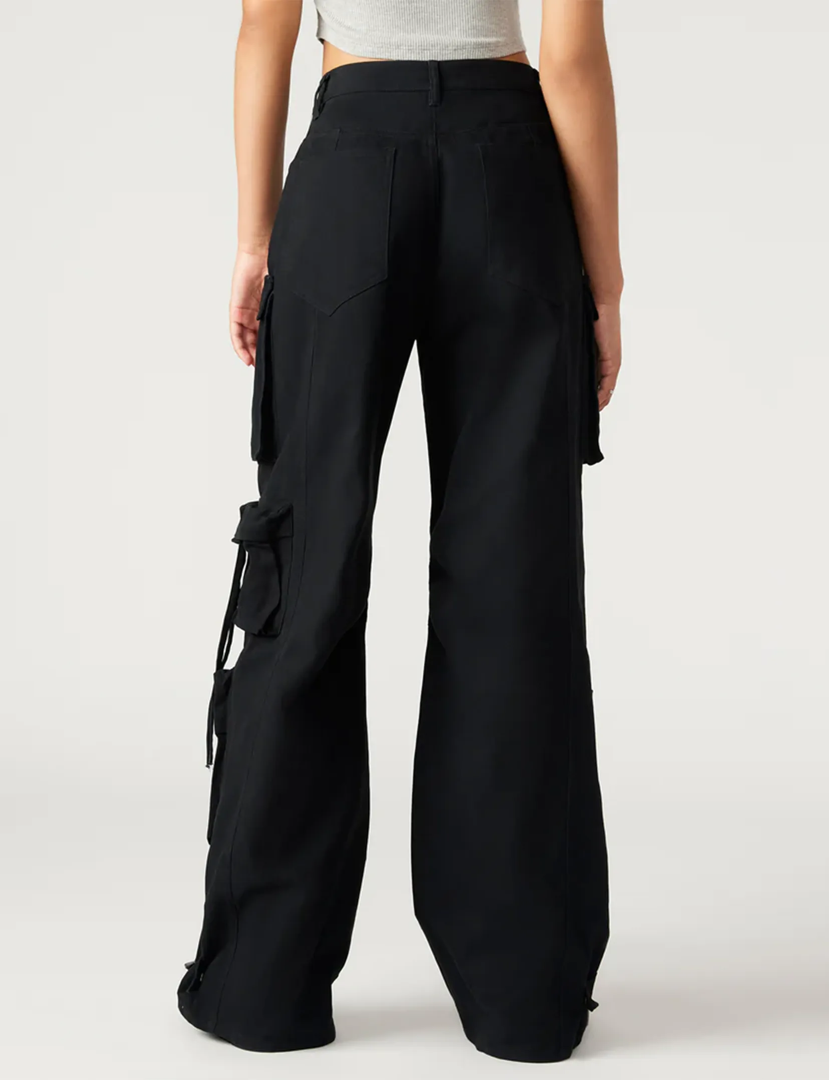 Duo Utility Cargo Hose, Schwarz Kleidung_steve-madden