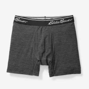 Eddie Bauer Men's EB Lightweight Wool-Blend Boxer Briefs - Heather Gray Eddie Bauer