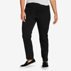 Eddie Bauer Damen Voyager High-Rise Chino Cargo-Hose - Schwarz Eddie Bauer