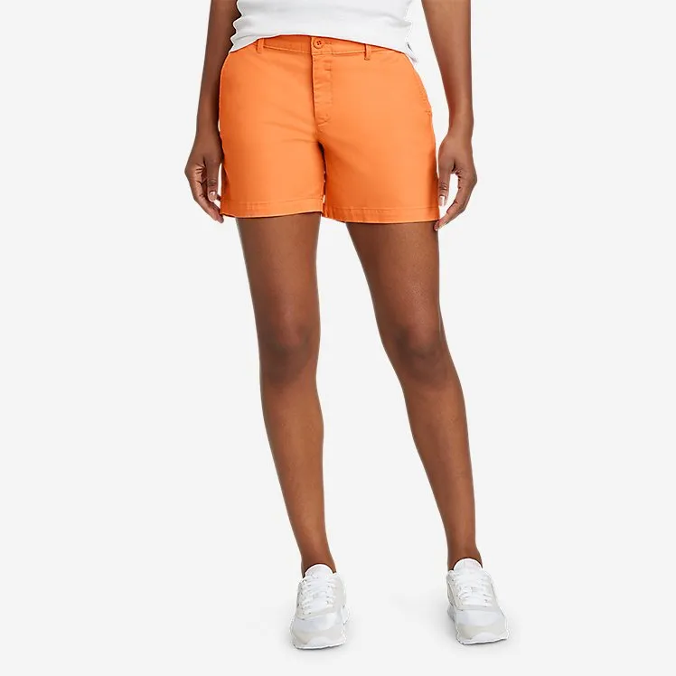 Eddie Bauer Damen Willit Stretch Classic Wash Shorts - 5