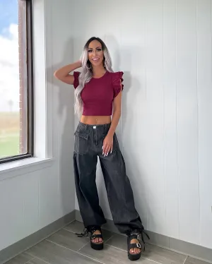 Ember Mid Rise Jeans - Schwarz
