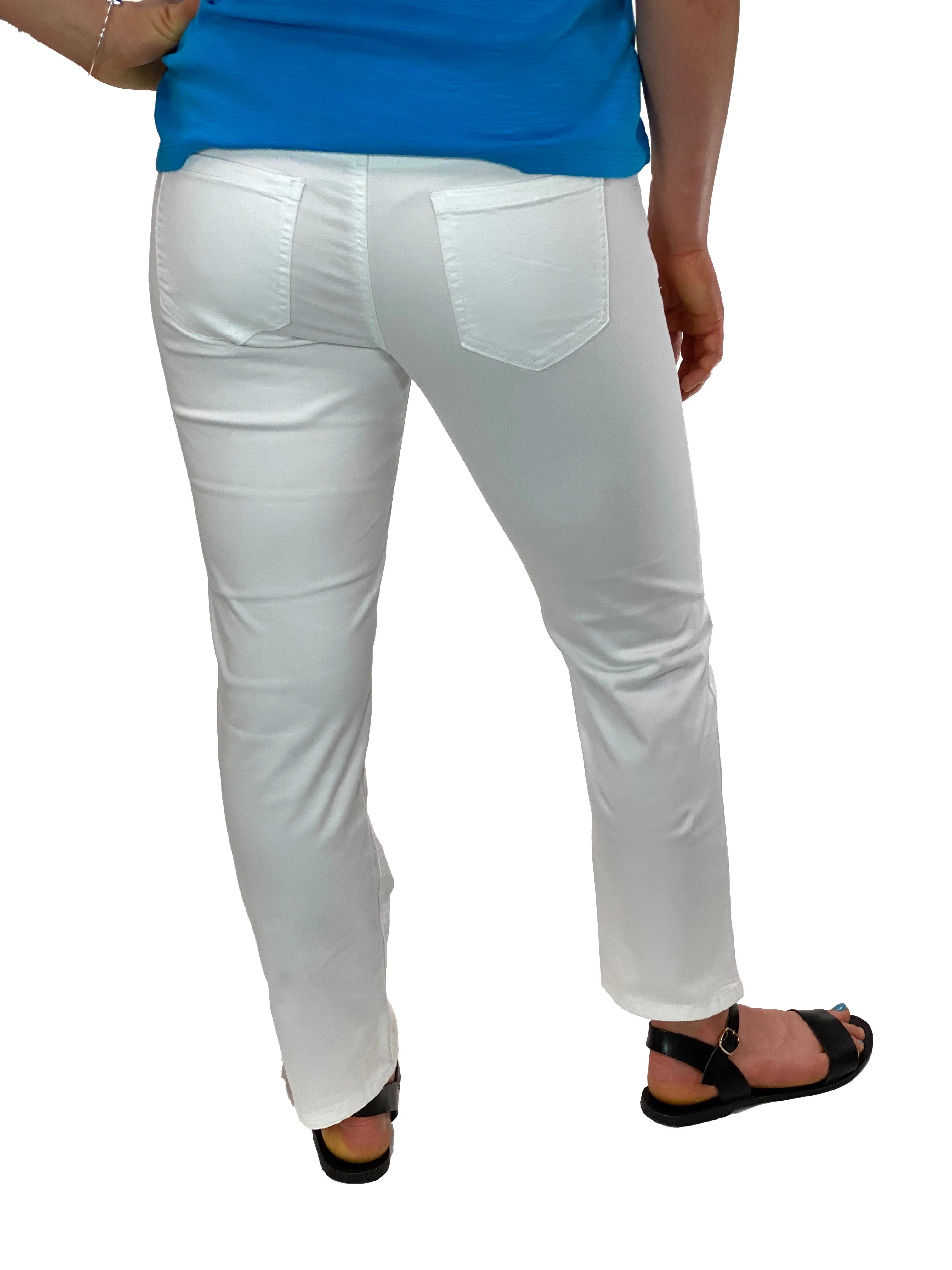 Ethyl Weiße Knöchelhose zum Überziehen
