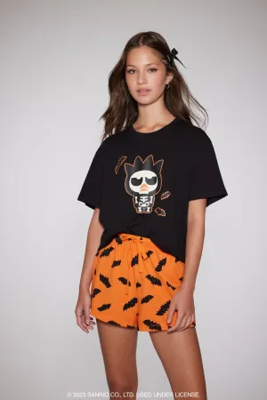 Forever 21 Damen Glow-in-the-Dark Badtz-Maru T-Shirt & Shorts Pyjama-Set Orange/Mehrfarbig Forever 21