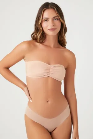 Forever 21 Damen Hipster Mid-Rise Slip Taupe Forever 21