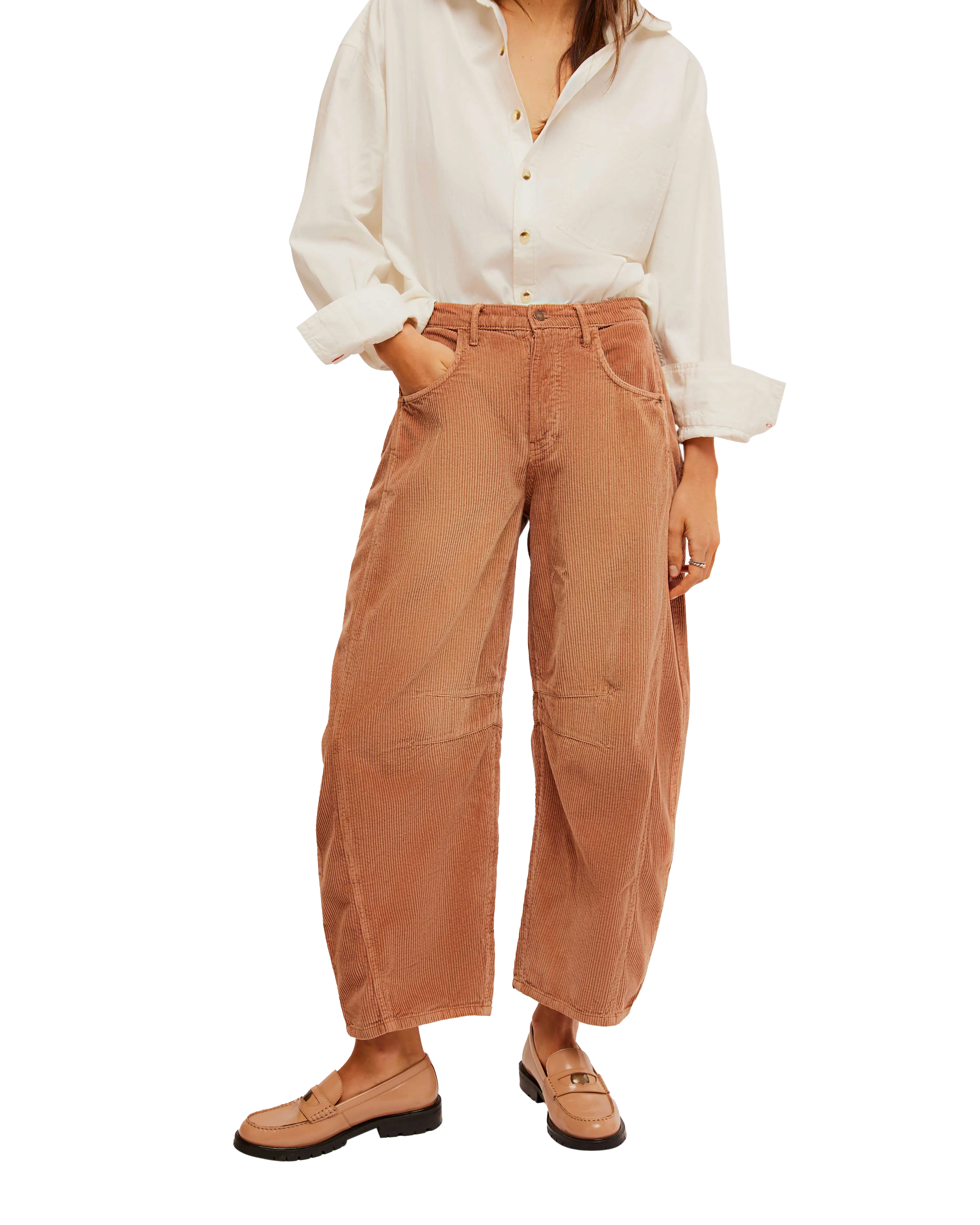 Free People Kleidung Glücksbringer-Cordhose in Emperador