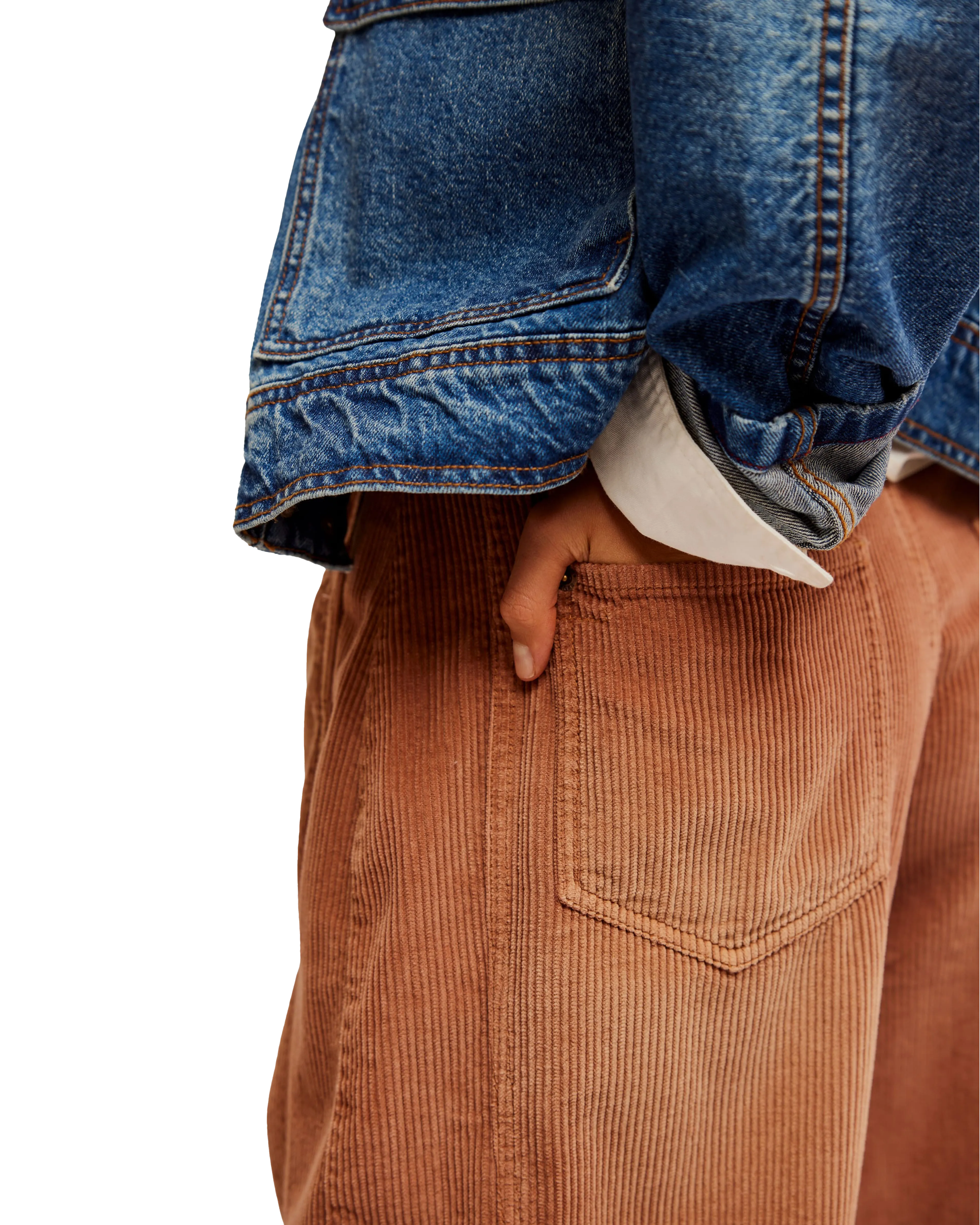 Free People Kleidung Glücksbringer-Cordhose in Emperador