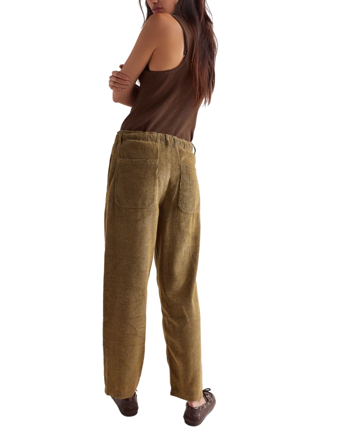 Free People Kleidung Roscoe Cord-Zugbundhose in Bermuda