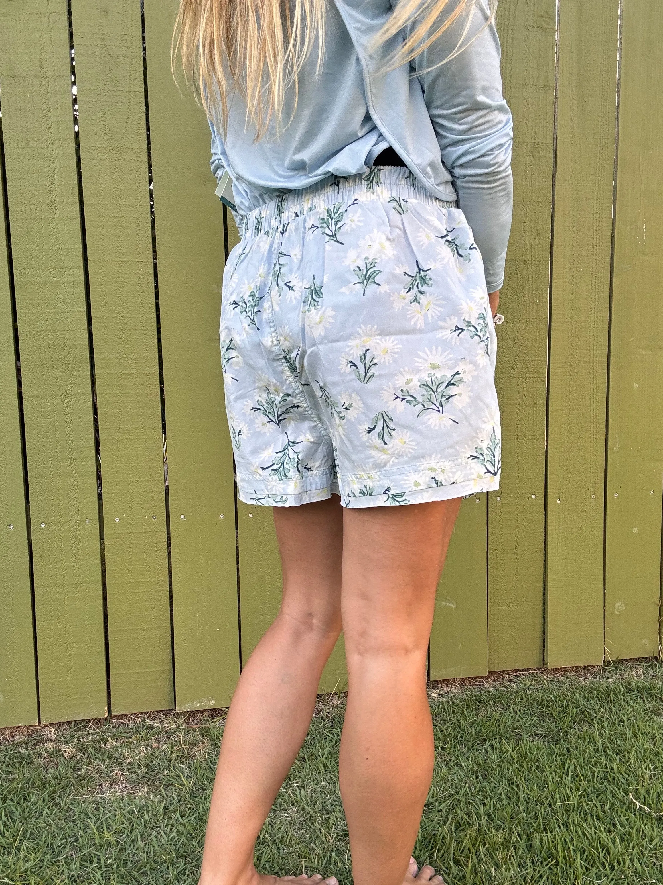 FREE PEOPLE Alltägliche Blumen-Boxershorts