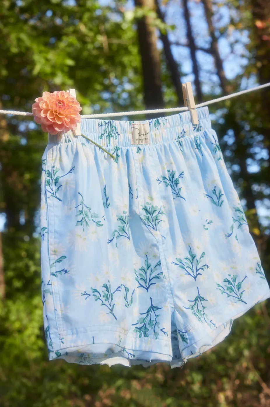 FREE PEOPLE Alltägliche Blumen-Boxershorts