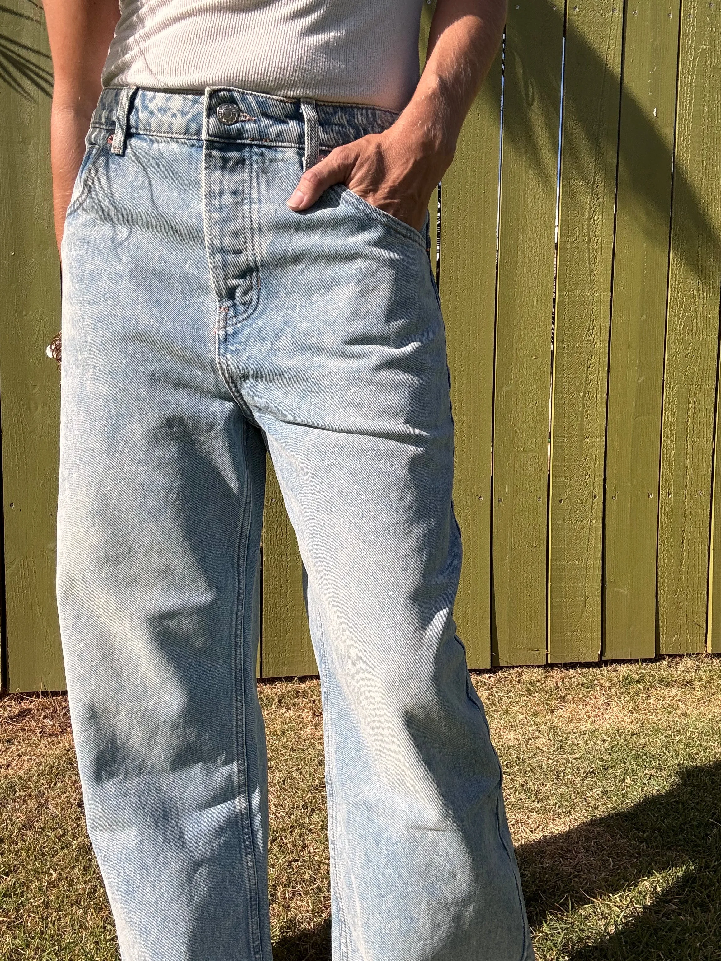 FREE PEOPLE Deep Trance Weite Boyfriend Jeans-Süße Träume