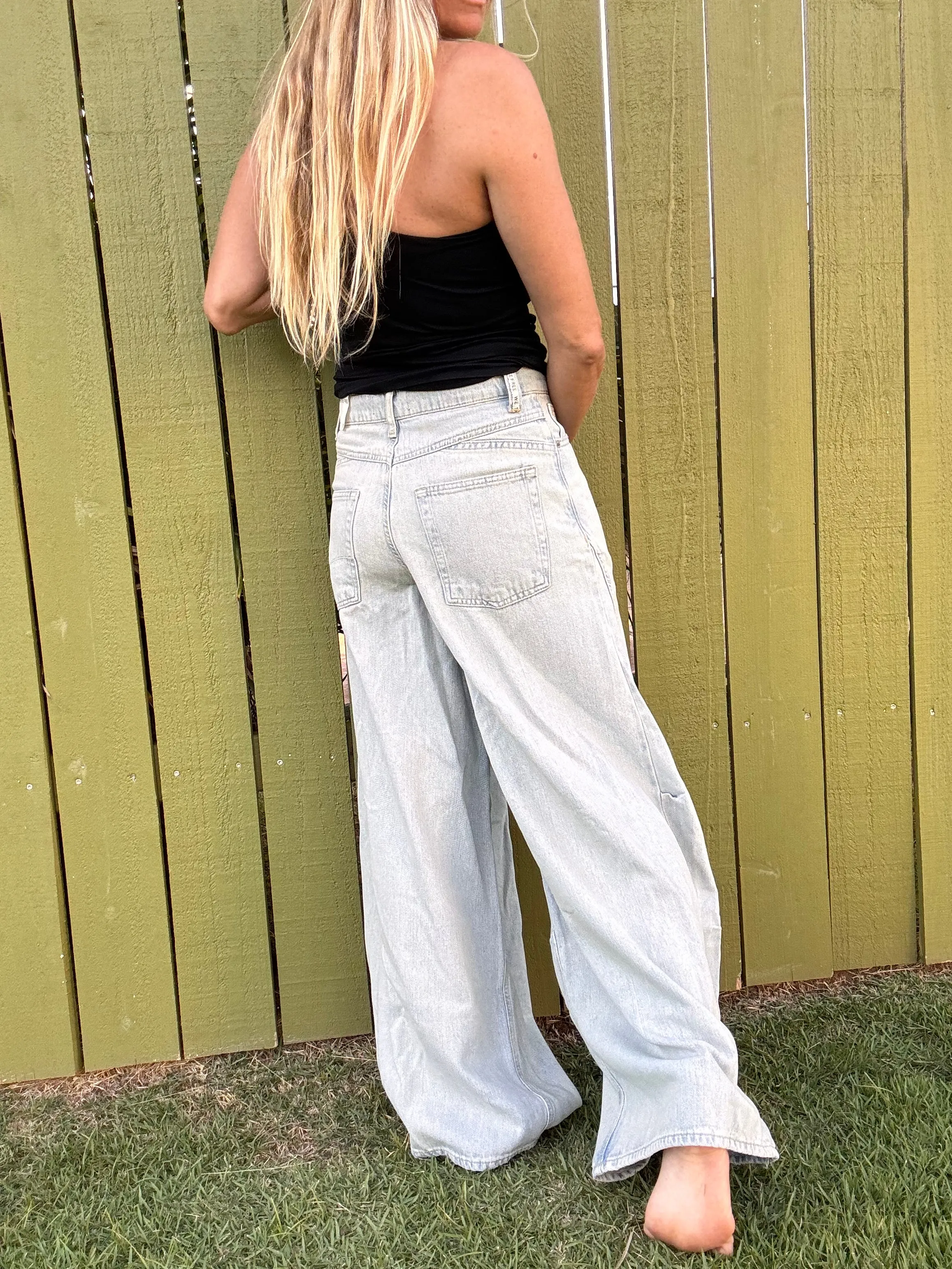 FREE PEOPLE Westward Demi Jeans - Verblasse in Dich