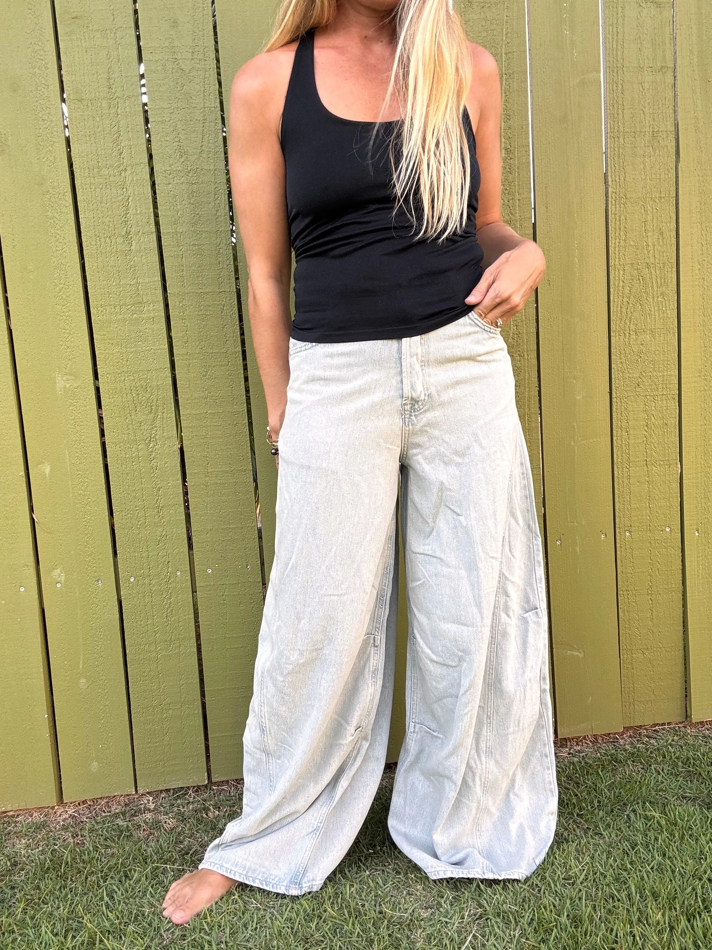 FREE PEOPLE Westward Demi Jeans - Verblasse in Dich
