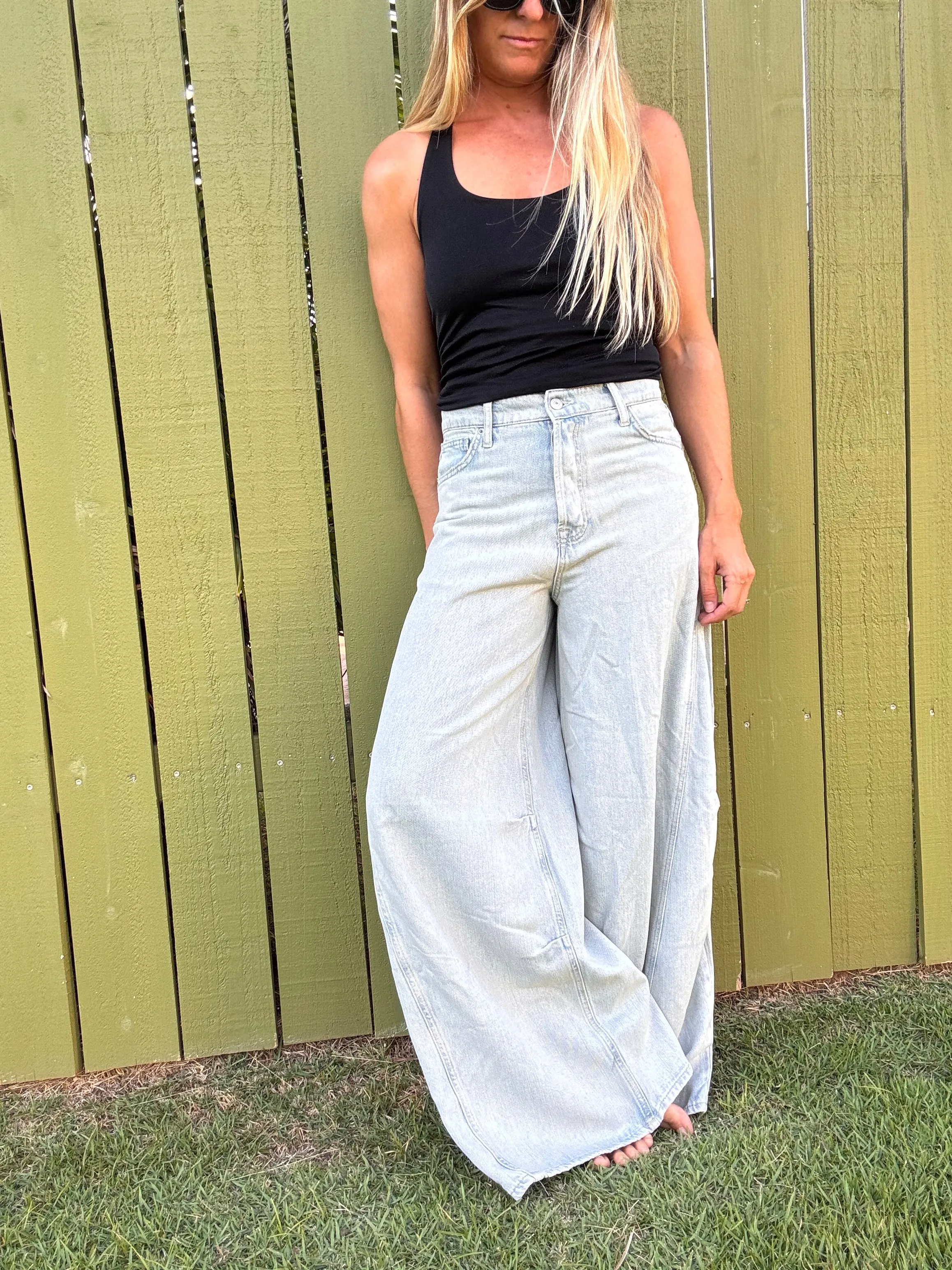 FREE PEOPLE Westward Demi Jeans - Verblasse in Dich