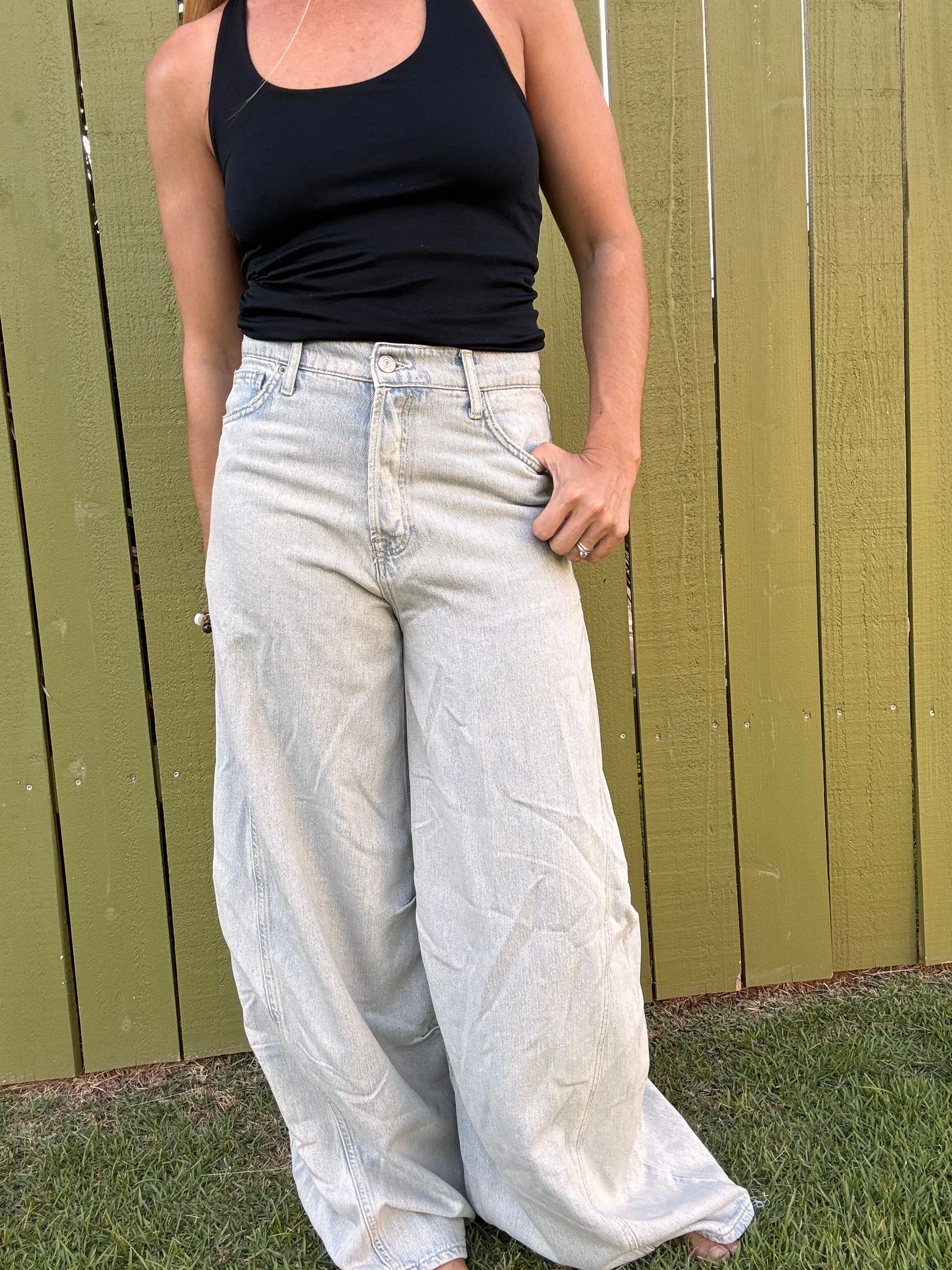 FREE PEOPLE Westward Demi Jeans - Verblasse in Dich