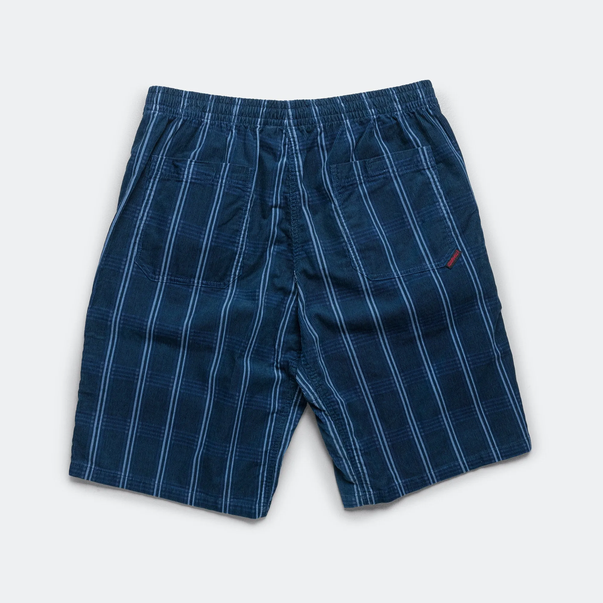 Gramicci Kleidung Cord Swell Short - Marineblau Karo