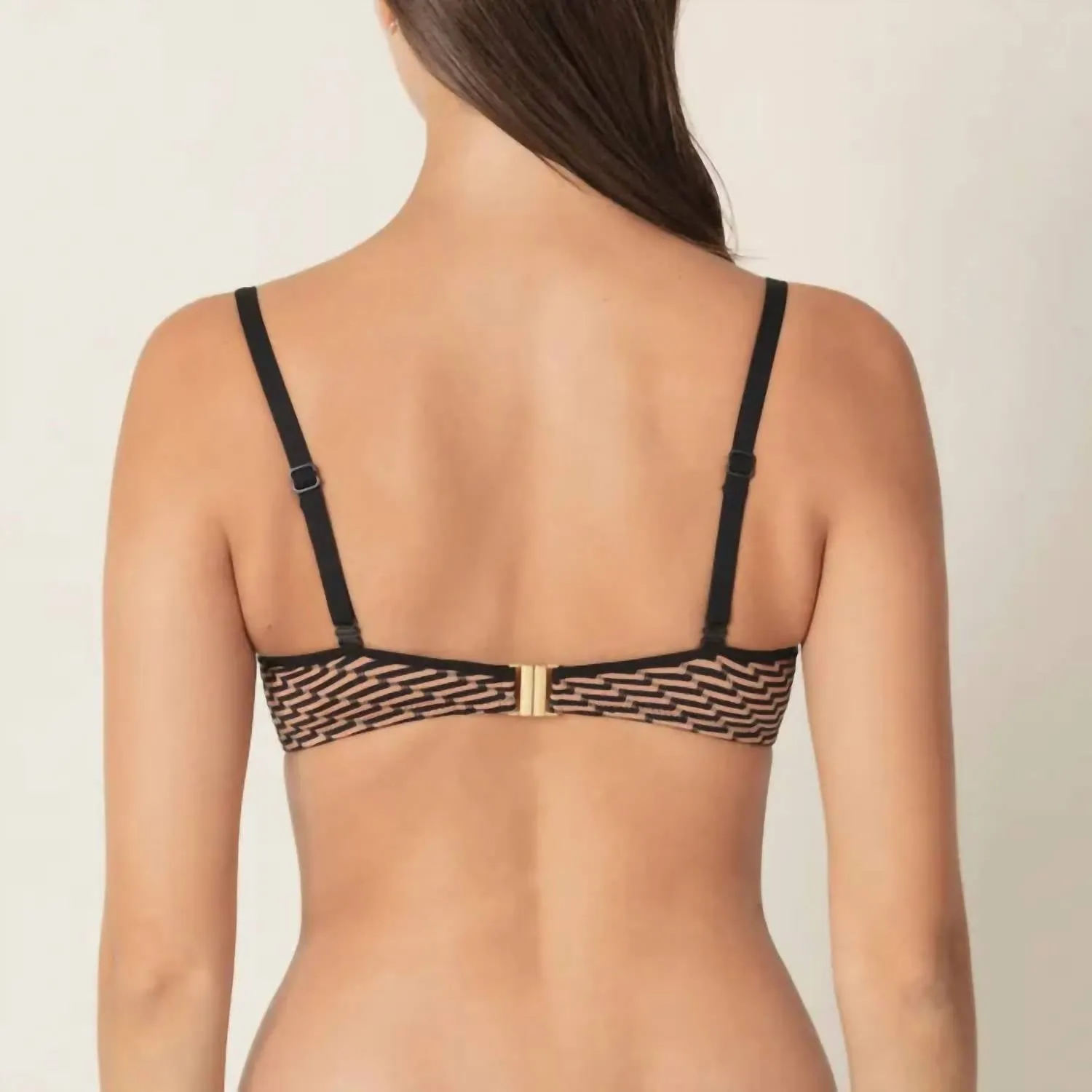 Herzförmiges Bikini-Oberteil mit Polsterung in Kupfer