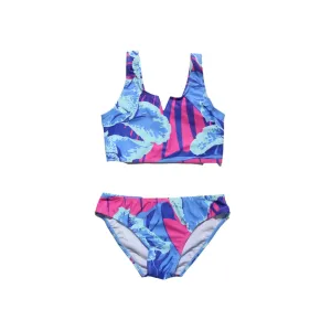 Hibiscus Mustique Two Piece Swimsuit Womens Babykids_Blueberry-Bay