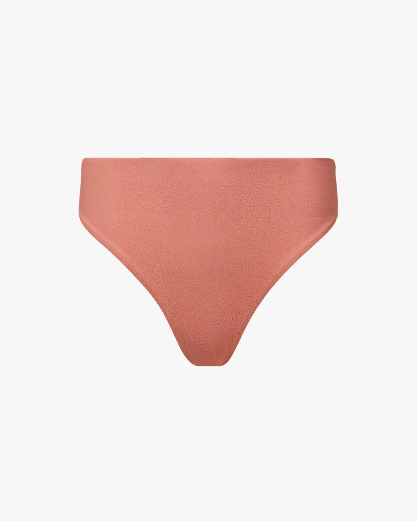 High-Rise Crepe-Bikini-Höschen