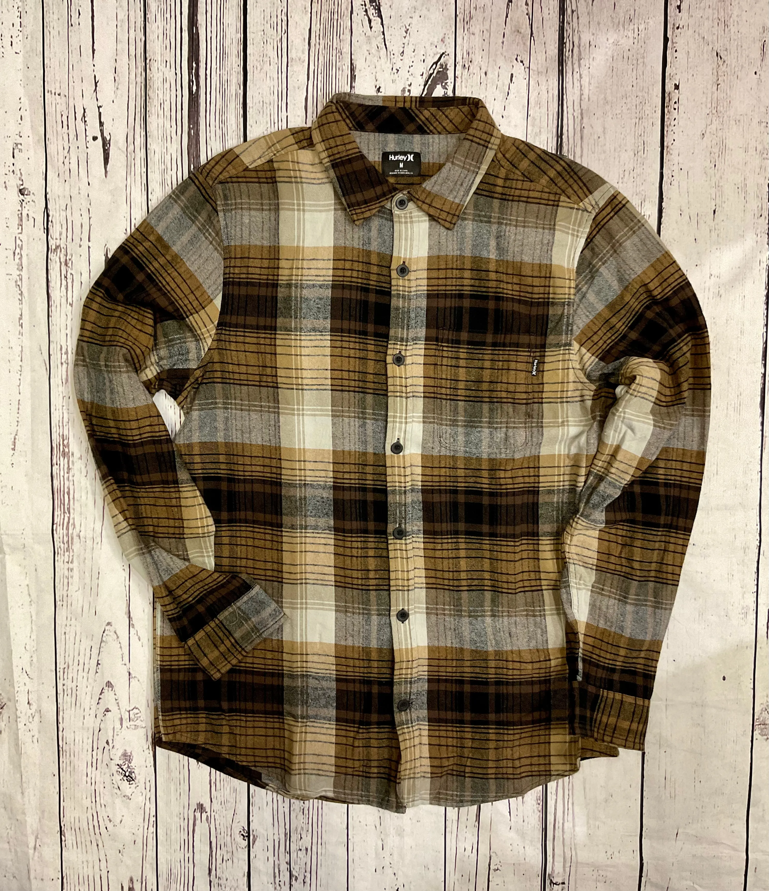Hurley Portland Bio-Flanell Langarm