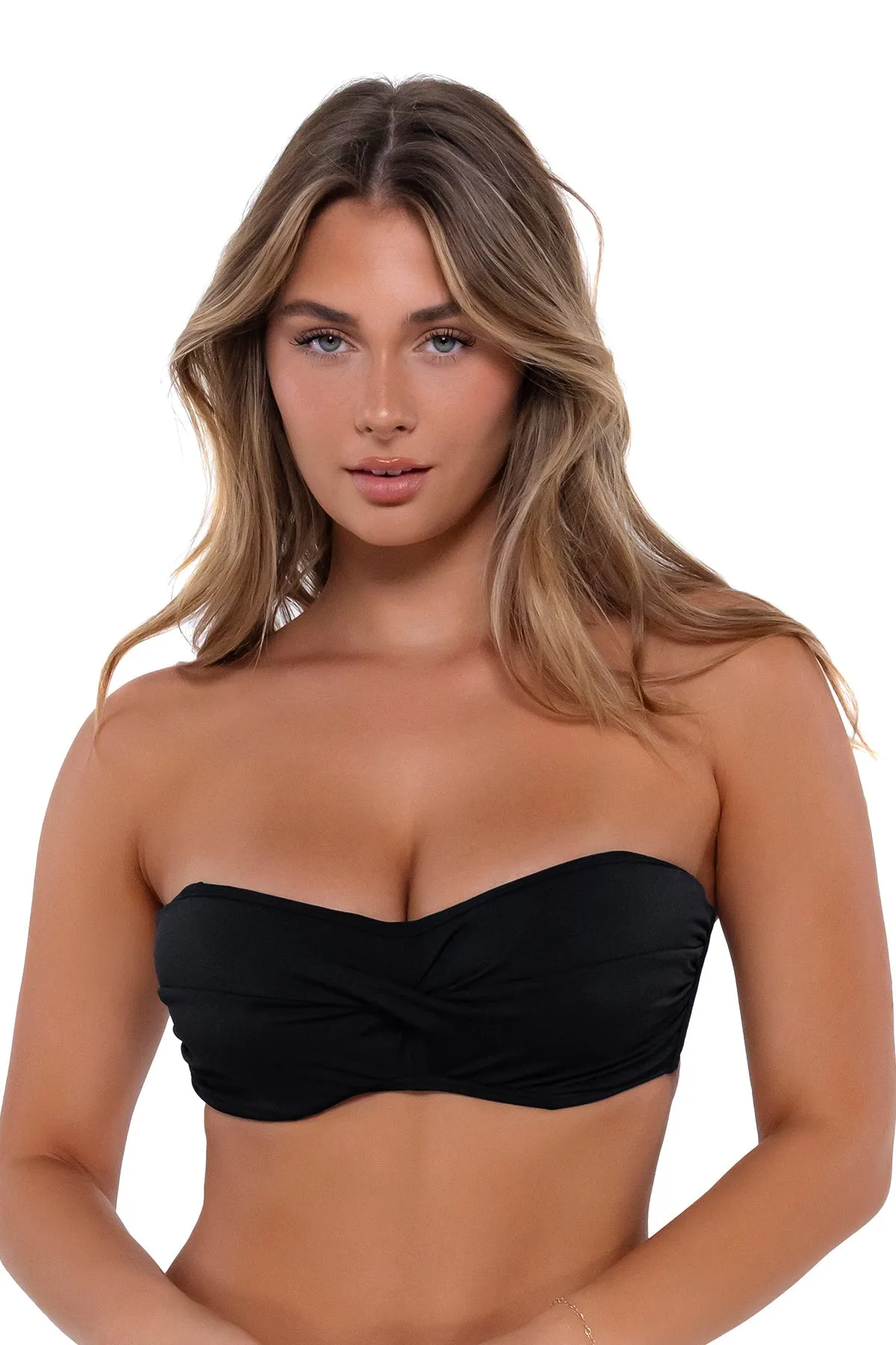 Ikoniches Twist Bandeau Bikini-Oberteil