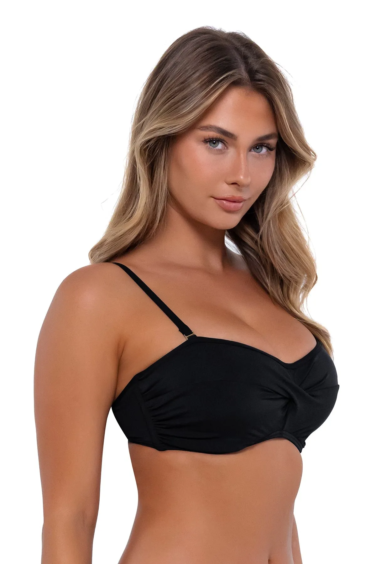 Ikoniches Twist Bandeau Bikini-Oberteil