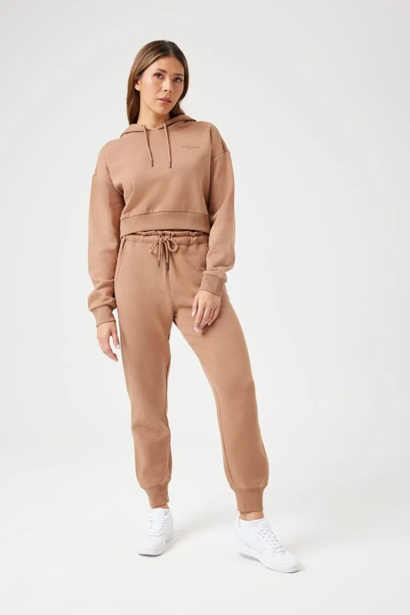 INSPORT DAMEN CARLA HOCHTAILLIERTE TABAKFARBENE JOGGINGHOSE