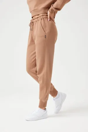 INSPORT DAMEN CARLA HOCHTAILLIERTE TABAKFARBENE JOGGINGHOSE
