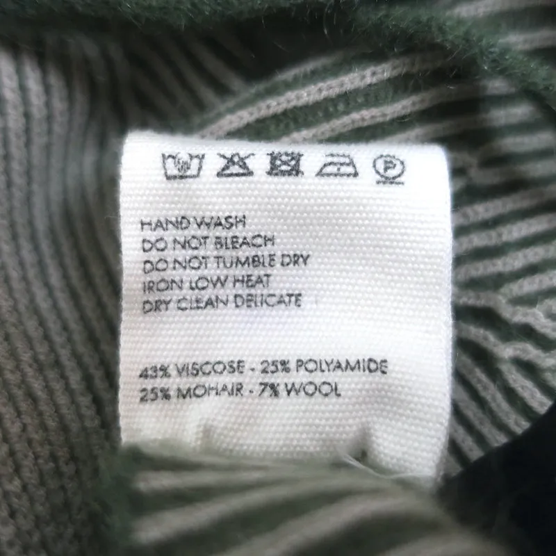 Jacquemus Le Bandeau Valensole Bralette Top Grün Mohair-Mix Größe L