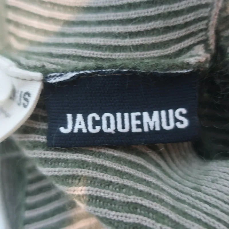 Jacquemus Le Bandeau Valensole Bralette Top Grün Mohair-Mix Größe L