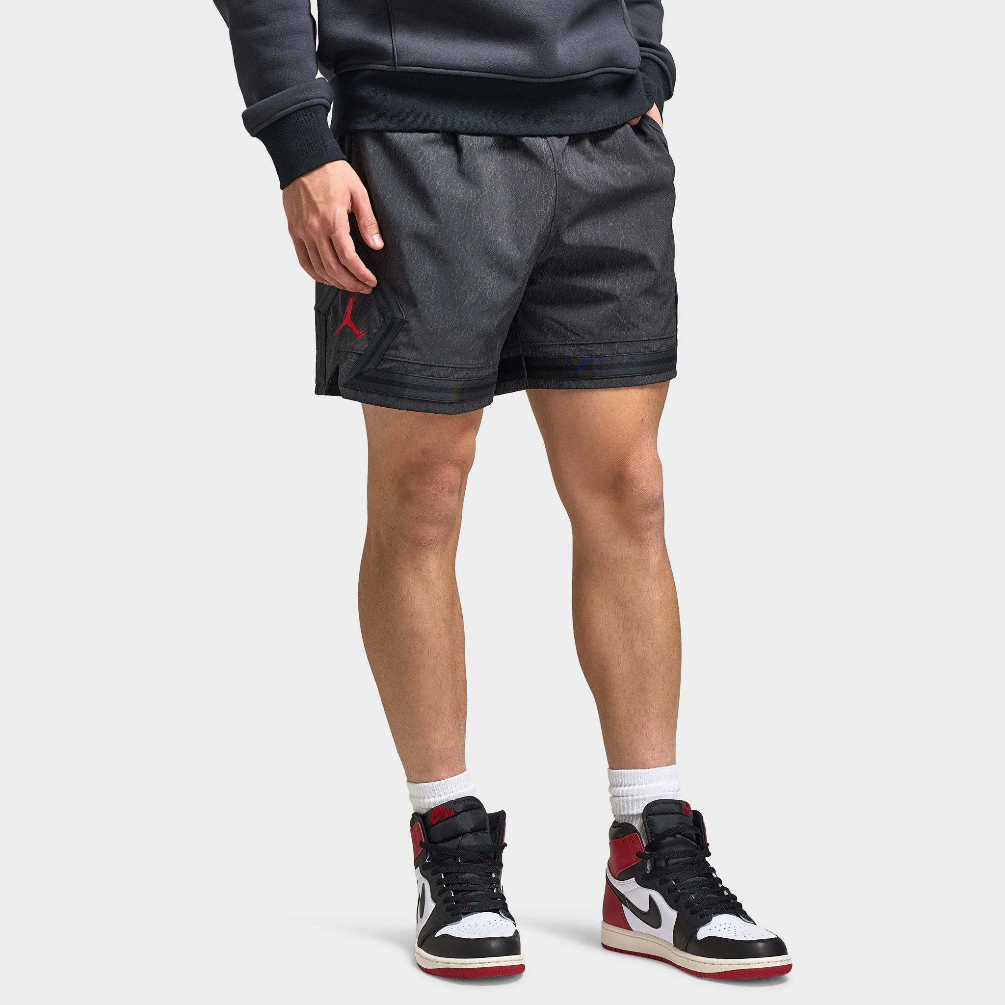 Jordan Jordan Dri-FIT Reflektierende Diamond Shorts Off Noir / Gym Rot